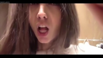 Brunette Masturbates In A Changing Room