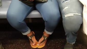 Candid ebony feet black sandals 2