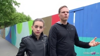 German Scout - Skinny Teen Anita Anal At Pickup Casting