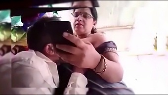 Kannada Mature Milf Aunty'S Sexual Encounter With A Skilled Tailor - Boob Sucking