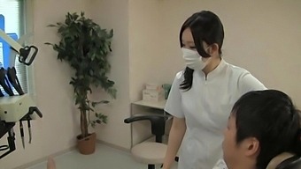 Naughty Japanese Dentist Enjoys Having Sex With Her Lucky Client