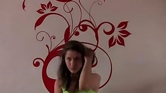 Hot Naughty French Sologirl Dancing In Thong And Stockings
