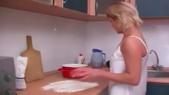 Russian Milf With Tits And Big Cock Gives Blowjob To Her Stepson