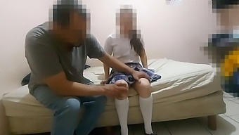 Beautiful Mexican Schoolgirl Conspires With Neighbor To Receive A Gift, Has Sex With A Young Mexican Man From Sinaloa In A Real Home Video