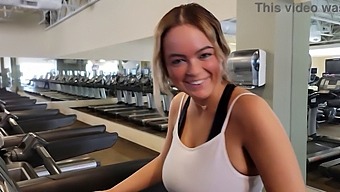 Alexis Kay'S Natural Tits Get Noticed In The Gym And Filled With Cum
