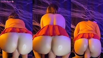 Velma'S Big Ass Rides A Huge Penis In A Halloween-Themed Video