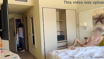 Hotel Maid Joins In On The Fun With A Public Dick Flash