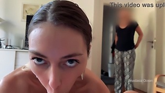 Stepmom Gets Turned On By Her Stepson'S Blowjob Skills