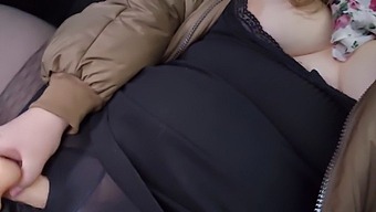 Fatty With Huge Boobs Masturbates In The Backseat Of A Cab