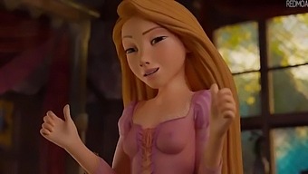 Rapunzel Footjob