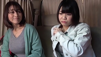Japanese Older Man And Younger Girl Have A Wild Threesome