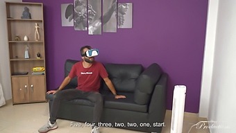 His Roommate Exploits His Opportunity While He'S Testing Out His New Vr Headset