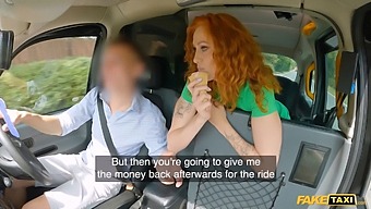 Redhead With A Perfect Body Gets Rough Sex In A Cab