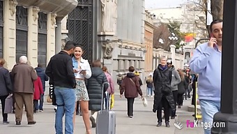 Nuria Millan, A Novice Spanish Beauty, Enjoys Flirting With Strangers On The Street!