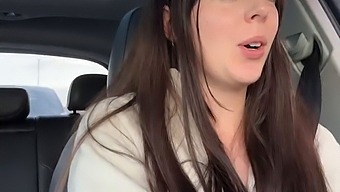Public Solo Play With A Brunette And Her Vibrator